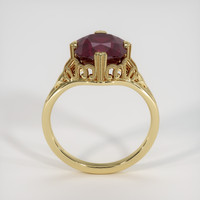 4.63 Ct. Red Rhodolite Garnet Ring, 10K Yellow Gold 3