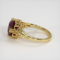 4.63 Ct. Red Rhodolite Garnet Ring, 10K Yellow Gold 4