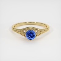 0.96 Ct. Sapphire Ring, 14K Yellow Gold 1