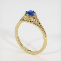 0.96 Ct. Sapphire Ring, 14K Yellow Gold 2