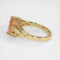 1.72 Ct. Padparadscha Sapphire Ring, 14K Yellow Gold 4