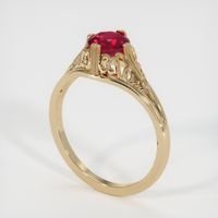 0.96 Ct. Ruby Ring, 14K Yellow Gold 2