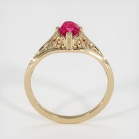 0.85 Ct. Ruby Ring, 14K Yellow Gold 3