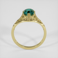 1.35 Ct. Bluish Green Sapphire Ring, 14K Yellow Gold 3
