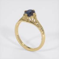 1.29 Ct. Bi Color Sapphire Ring, 14K Yellow Gold 2