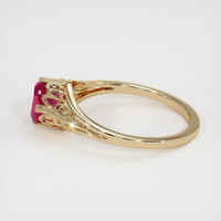 0.85 Ct. Ruby Ring, 18K Yellow Gold 4