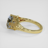 3.22 Ct. Bi Color Sapphire Ring, 18K Yellow Gold 4
