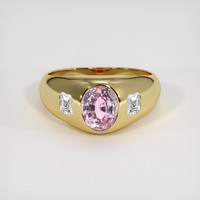 1.63 Ct. Pink Sapphire Ring, 14K Yellow Gold 1