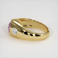 1.63 Ct. Pink Sapphire Ring, 18K Yellow Gold 4