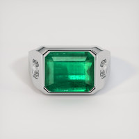 5.81 Ct. Emerald Ring, Platinum 950 1
