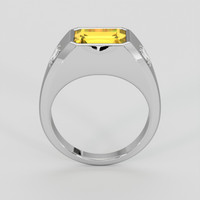 2.37 Ct. Yellow Citrine Ring, Silver 3