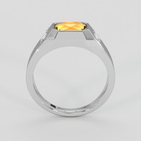 1.02 Ct. Yellowish Orange Citrine Ring, Silver 3