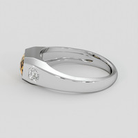 1.02 Ct. Yellowish Orange Citrine Ring, Silver 4
