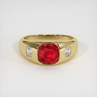 3.00 Ct. Ruby Ring, 14K Yellow Gold 1