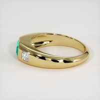 0.73 Ct. Emerald Ring, 18K Yellow Gold 4