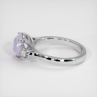 3.90 Ct. Blue Sapphire Ring, 18K White Gold 4