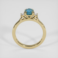 1.51 Ct. Bluish Green Sapphire Ring, 14K Yellow Gold 3