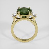 4.42 Ct. Green Sapphire Ring, 14K Yellow Gold 3