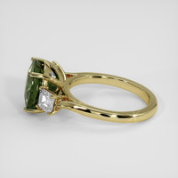 4.42 Ct. Green Sapphire Ring, 14K Yellow Gold 4