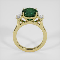 4.00 Ct. Green Sapphire Ring, 18K Yellow Gold 3