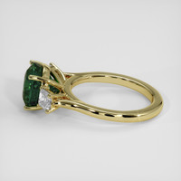 4.00 Ct. Green Sapphire Ring, 18K Yellow Gold 4