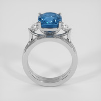 4.62 Ct. Blue Sapphire Ring, 14K White Gold 3