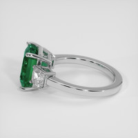 3.64 Ct. Emerald Ring, Platinum 950 4