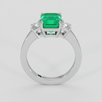 2.47 Ct. Emerald Ring, Platinum 950 3