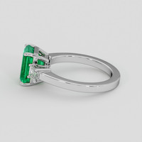 2.47 Ct. Emerald Ring, Platinum 950 4