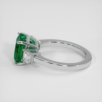 3.60 Ct. Emerald Ring, 18K White Gold 4