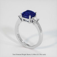 3.22 Ct. Sapphire Ring, Platinum 950 2