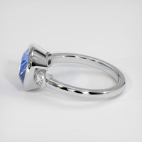 3.97 Ct. Blue Sapphire Ring, Platinum 950 4