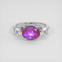 6.30 Ct. Purple Sapphire Ring, Platinum 950 1