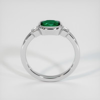 1.37 Ct. Green Sapphire Ring, 14K White Gold 3