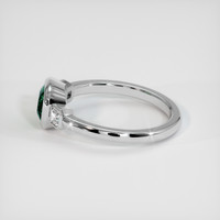 1.37 Ct. Green Sapphire Ring, 14K White Gold 4