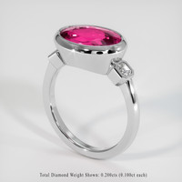 3.99 Ct. Gemstone Ring, 18K White Gold 2