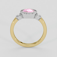 2.06 Ct. Padparadscha Sapphire Ring, 14K White & Yellow 3