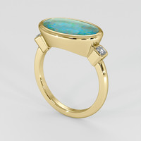 3.98 Ct. Gemstone Ring, 14K Yellow Gold 2