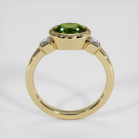 1.90 Ct. Yellowish Green Sapphire Ring, 18K Yellow Gold 3