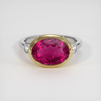 3.99 Ct. Gemstone Ring, 14K Yellow & White 1