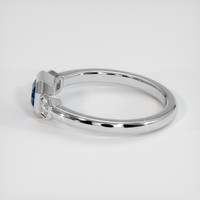0.49 Ct. Blue Sapphire Ring, 10K White Gold 4