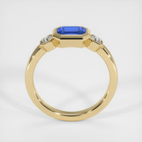 0.76 Ct. Blue Sapphire Ring, 14K Yellow Gold 3