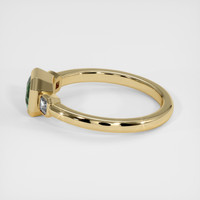 0.95 Ct. Green Sapphire Ring, 14K Yellow Gold 4