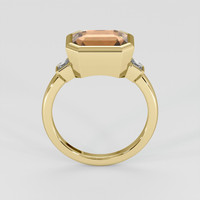 4.91 Ct. Brown Zircon Ring, 18K Yellow Gold 3