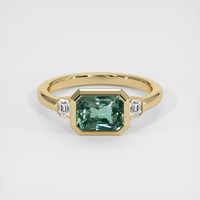 2.22 Ct. Sapphire Ring, 18K Yellow Gold 1