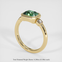2.22 Ct. Sapphire Ring, 18K Yellow Gold 2