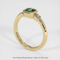 0.95 Ct. Sapphire Ring, 18K Yellow Gold 2