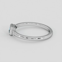 0.49 Ct. Greenish Blue Sapphire Ring, Platinum 950 4