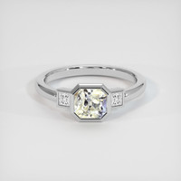 1.75 Ct. Bi Color Sapphire Ring, 14K White Gold 1