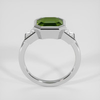 2.55 Ct. Green Sapphire Ring, 14K White Gold 3